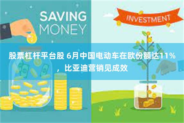 股票杠杆平台股 6月中国电动车在欧份额达11%，比亚迪营销见成效