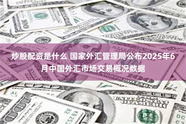 炒股配资是什么 国家外汇管理局公布2025年6月中国外汇市场交易概况数据