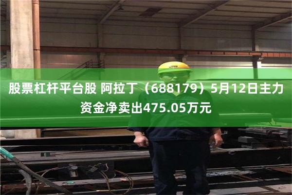 股票杠杆平台股 阿拉丁（688179）5月12日主力资金净卖出475.05万元
