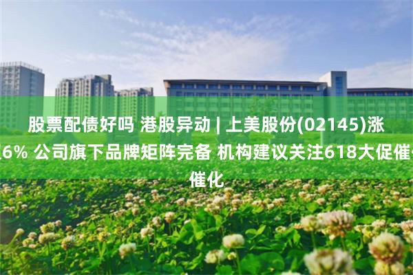 股票配债好吗 港股异动 | 上美股份(02145)涨超6% 公司旗下品牌矩阵完备 机构建议关注618大促催化