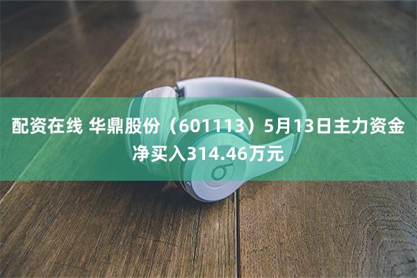 配资在线 华鼎股份（601113）5月13日主力资金净买入314.46万元