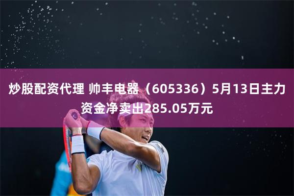 炒股配资代理 帅丰电器（605336）5月13日主力资金净卖出285.05万元