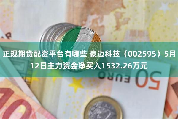 正规期货配资平台有哪些 豪迈科技（002595）5月12日主力资金净买入1532.26万元
