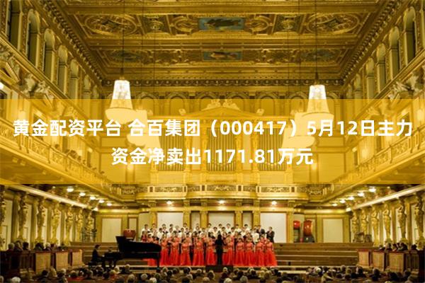黄金配资平台 合百集团（000417）5月12日主力资金净卖出1171.81万元