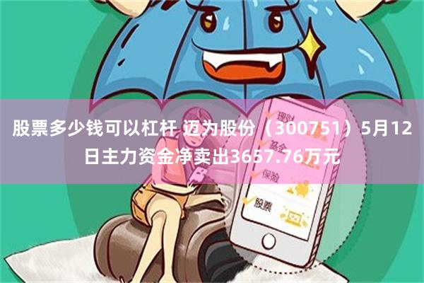股票多少钱可以杠杆 迈为股份（300751）5月12日主力资金净卖出3657.76万元