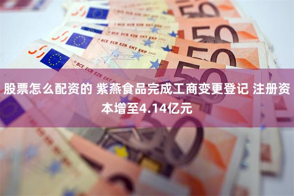 股票怎么配资的 紫燕食品完成工商变更登记 注册资本增至4.14亿元