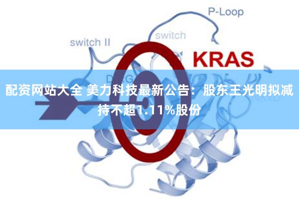 配资网站大全 美力科技最新公告：股东王光明拟减持不超1.11%股份