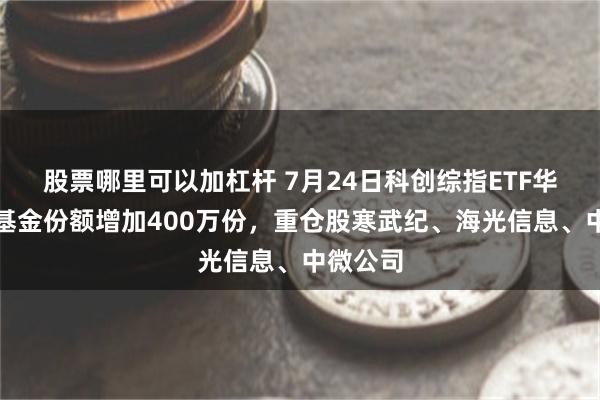 股票哪里可以加杠杆 7月24日科创综指ETF华泰柏瑞基金份额增加400万份，重仓股寒武纪、海光信息、中微公司