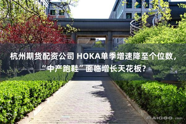 杭州期货配资公司 HOKA单季增速降至个位数，“中产跑鞋”面临增长天花板？