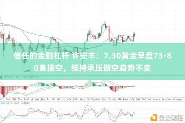 信任的金融杠杆 许安丰：7.30黄金早盘73-80直接空，维持承压做空趋势不变