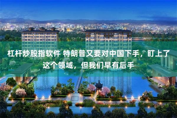 杠杆炒股指软件 特朗普又要对中国下手，盯上了这个领域，但我们早有后手