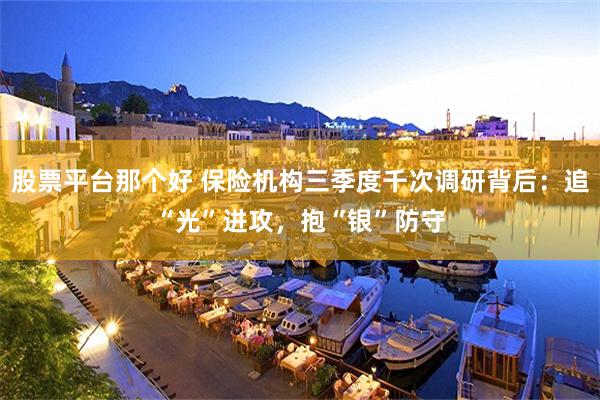 股票平台那个好 保险机构三季度千次调研背后：追“光”进攻，抱“银”防守