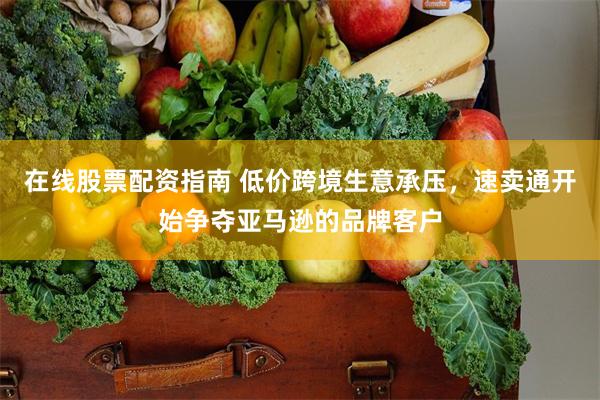 在线股票配资指南 低价跨境生意承压，速卖通开始争夺亚马逊的品牌客户